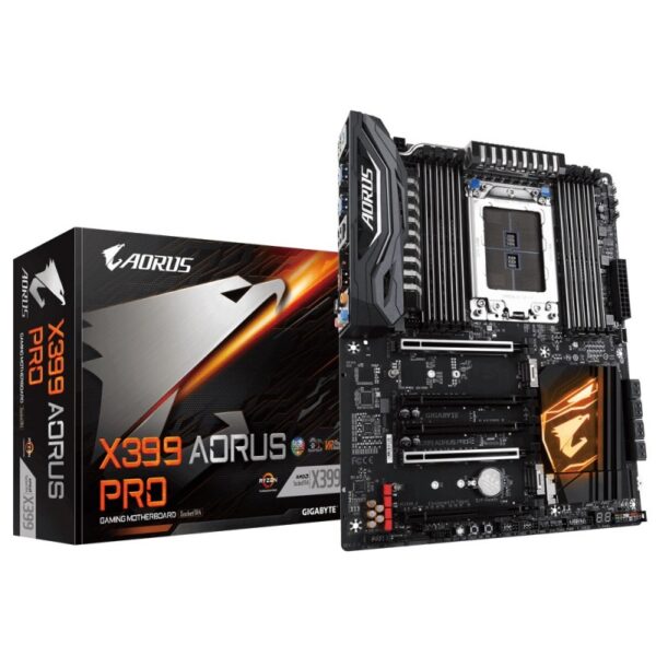 GIgabyte X399 Gaming Motherboard with RGB Fusion, Addressable LED Strip Support, Triple M.2 Direct From CPU, 120dB SNR ALC1220, Intel GbE LAN with cFosSpeed, Front & Rear USB 3.1 Type-C Interface