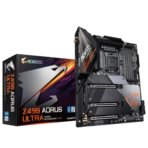 Gigabyte Z490 Aorus Ultra ATX Motherboard with Intel Wi-Fi 6 ( Intel Socket LGA1200, Support for 10th Generation Intel Core Series CPU, 4 RAM Slots, Max 128GB RAM Support )