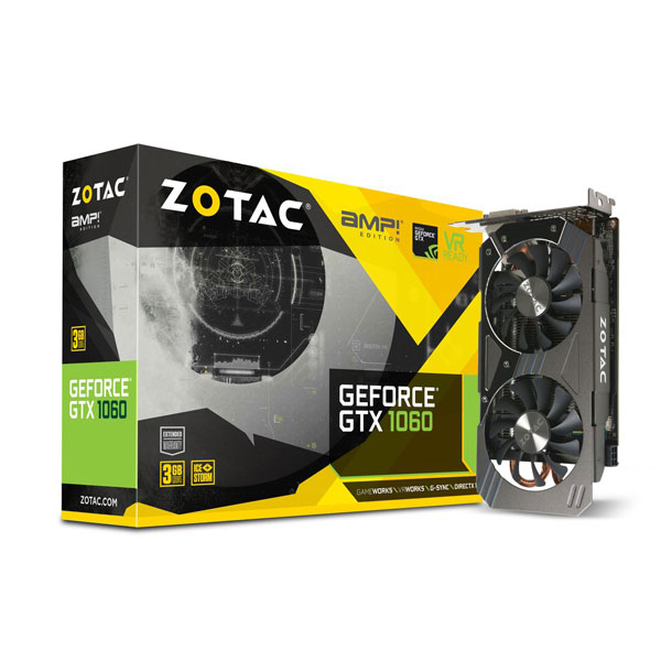 Zotac GeForce GTX 1060 3GB AMP 3GB GDDR5 192-bit Gaming Graphics Card ( ZT-P10610E-10M ) - Image 3