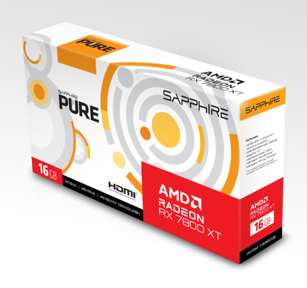 Sapphire Pure AMD Radeon RX 7800 XT 16GB GDDR6 256 Bit Gaming Graphics Card With AMD RDNA 3 architecture ( 11330-03-20G ) - Image 6