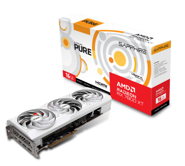 Sapphire Pure AMD Radeon RX 7800 XT 16GB GDDR6 256 Bit Gaming Graphics Card With AMD RDNA 3 architecture ( 11330-03-20G )