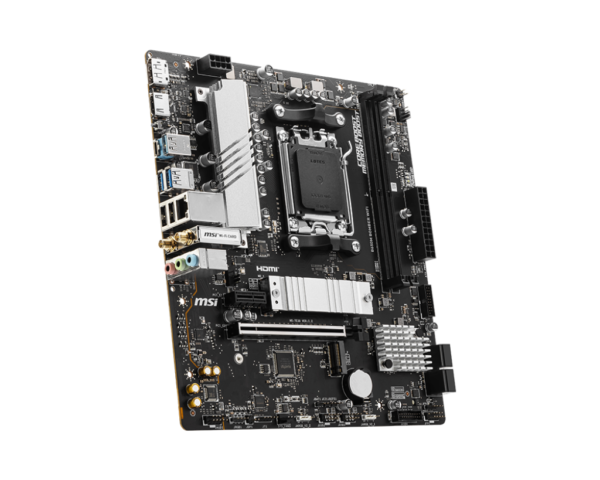 MSI B650M BOMBER WIFI mATX Motherboard ( AMD Socket AM5, Supports AMD Ryzen 9000, 8000, 7000 Series Desktop CPU, 2x DDR5 RAM Slots, Max 128GB RAM ) - Image 3