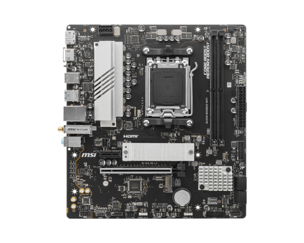 MSI B650M BOMBER WIFI mATX Motherboard ( AMD Socket AM5, Supports AMD Ryzen 9000, 8000, 7000 Series Desktop CPU, 2x DDR5 RAM Slots, Max 128GB RAM ) - Image 2