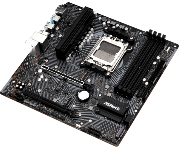 ASRock Phantom Gaming B650M PG Lightning Micro ATX Motherboard ( AMD Socket AM5 , Supports Ryzen 9000, 8000 and 7000 Series CPU, 4 x DDR5 Ram Slots Max 256GB RAM Support ) - Image 3