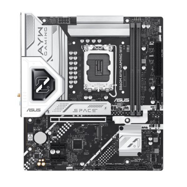 ASUS B860M AYW GAMING WIFI micro-ATX Motherboard ( Intel Socket LGA1851, Support Intel Core Ultra (Series 2) CPU, 2 x DDR5 Ram slots, Max 128GB Memory ) - Image 3