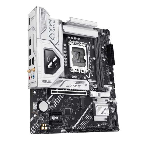 ASUS B860M AYW GAMING WIFI micro-ATX Motherboard ( Intel Socket LGA1851, Support Intel Core Ultra (Series 2) CPU, 2 x DDR5 Ram slots, Max 128GB Memory ) - Image 9