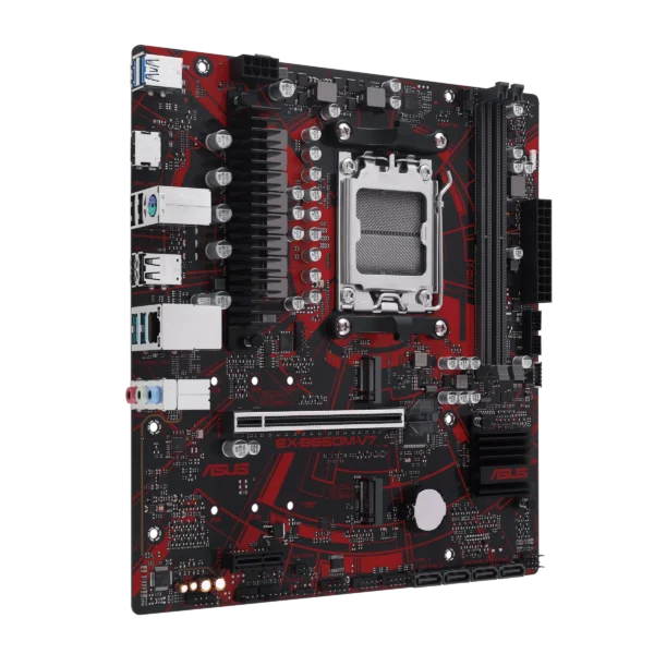 ASUS EX-B650M-V7 micro-ATX Motherboard ( AMD Socket AM5, Support AMD Ryzen 9000 & 8000 & 7000 Series Desktop CPU, 2 x DDR5 Ram slots, Max. 96GB Memory ) - Image 3