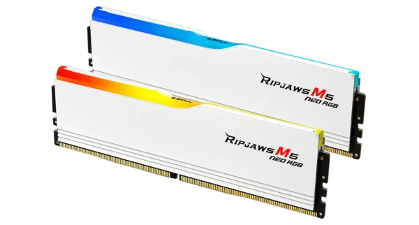 G.Skill Ripjaws M5 Neo RGB 32GB (2x16GB) DDR5 6000 MT/s CL36 AMD EXPO White Desktop RAM Kit ( F5-6000J3636F16GX2-RM5NRW ) - Image 5