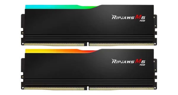 G.Skill Ripjaws M5 RGB 32GB (2x16GB) DDR5 6000 MT/s CL36 Intel XMP Black Desktop RAM Kit ( F5-6000J3636F16GX2-RM5RK )