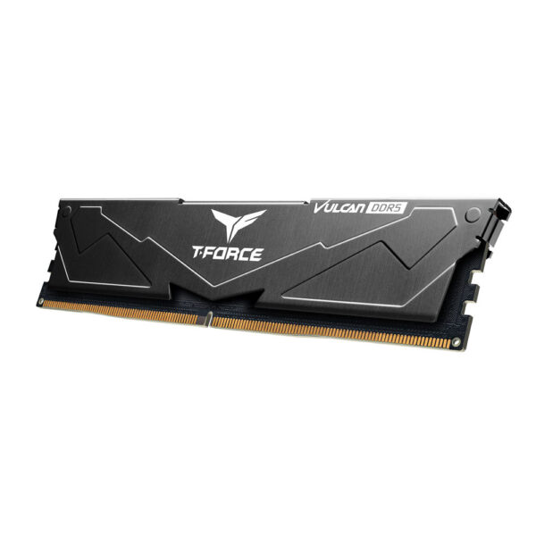 TeamGroup T-Force Vulcan 16GB (16GBx1) DDR5 5600MHz CL36 Black Desktop Ram ( FLBD516G5600HC36B01 ) - Image 2