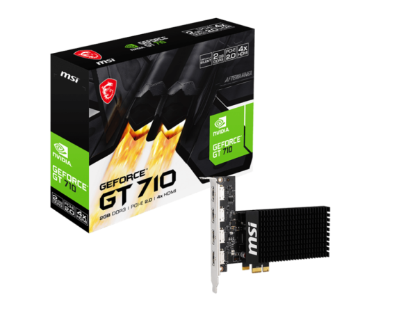 MSI GT 710 2GD3H 4HDMI 2GB DDR3 64-bit Graphics Card 