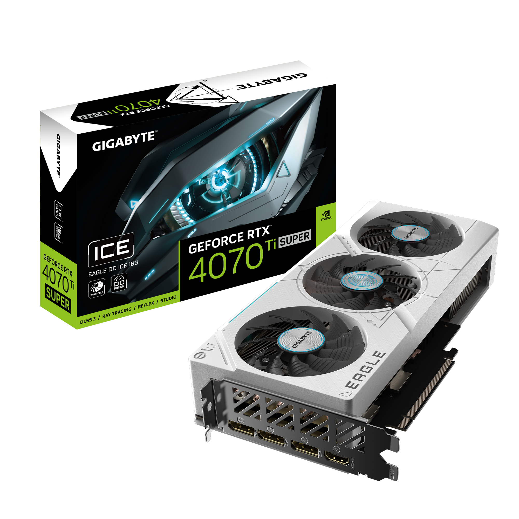 Gigabyte GeForce RTX 4070 Ti SUPER EAGLE OC ICE 16G 16 GB GDDR6X