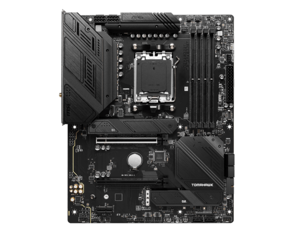 MSI MAG B650 TOMAHAWK WIFI ATX Motherboard ( AMD Socket AM5, Supports AMD Ryzen 9000, 8000, 7000 Series Desktop CPU, 4x DDR5 RAM Slots, Max 256GB RAM ) - Image 2