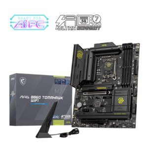 MSI MAG B860 TOMAHAWK WIFI ATX Motherboard ( Intel LGA 1851 Socket, Supports Intel Core Ultra Processors (Series 2) CPU, 4x DDR5 RAM Slots, Max 256GB RAM )