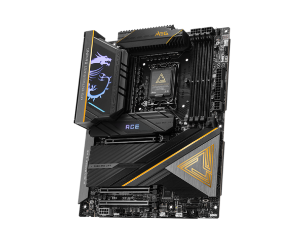 MSI MEG Z890 ACE ATX Motherboard ( Intel LGA 1851 Socket, Supports Intel Core Ultra Processors (Series 2) CPU, 4x DDR5 RAM Slots, Max 256GB RAM ) - Image 3
