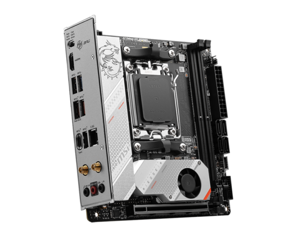 MSI MPG B650I EDGE WIFI Mini-ITX Motherboard ( AMD Socket AM5, Supports AMD Ryzen 9000, 8000, 7000 Series Desktop CPU, 2x DDR5 RAM Slots, Max 128GB RAM ) - Image 2