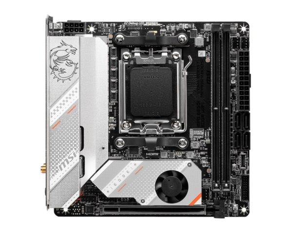 MSI MPG B650I EDGE WIFI Mini-ITX Motherboard ( AMD Socket AM5, Supports AMD Ryzen 9000, 8000, 7000 Series Desktop CPU, 2x DDR5 RAM Slots, Max 128GB RAM ) - Image 3