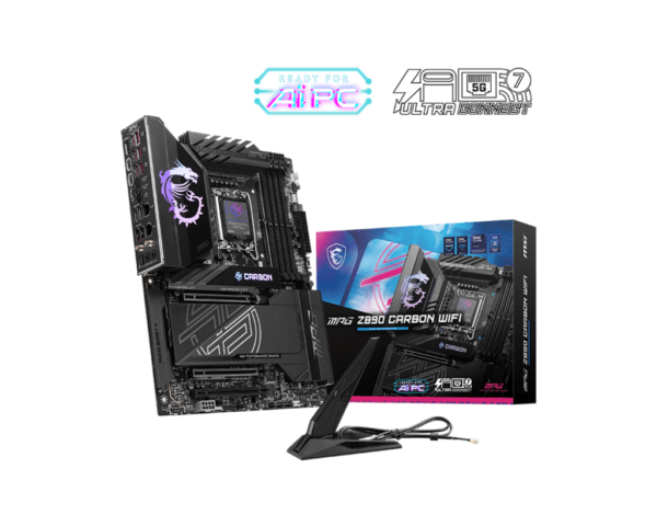 MSI MPG Z890 CARBON WIFI ATX Motherboard ( Intel LGA 1851 Socket, Supports Intel Core Ultra Processors (Series 2) CPU, 4x DDR5 RAM Slots, Max 256GB RAM )