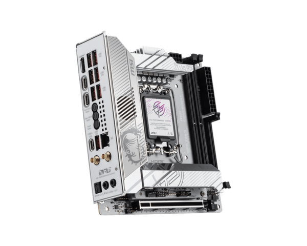MSI MPG Z890I EDGE TI WIFI Mini-ITX Gaming Motherboards ( Intel LGA 1851 Socket, Supports Intel Core Ultra Processors (Series 2) CPU, 2x DDR5 RAM Slots, Max  128GB RAM ) - Image 4