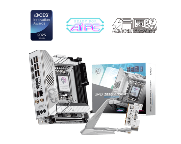 MSI MPG Z890I EDGE TI WIFI Mini-ITX Gaming Motherboards ( Intel LGA 1851 Socket, Supports Intel Core Ultra Processors (Series 2) CPU, 2x DDR5 RAM Slots, Max  128GB RAM )