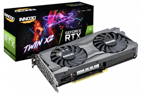 INNO3D GeForce RTX 3060 Twin X2 12GB GDDR6 192-bit Gaming Graphics Card With Dual Fans ( N30602-12D6-119032AH )
