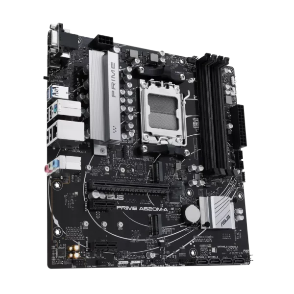ASUS PRIME A620M-A micro-ATX Motherboard ( AMD Socket AM5, Support AMD Ryzen 9000, 8000, 7000 Series Desktop CPU, 4 x DDR5 Ram slots, Max 192GB RAM ) - Image 5