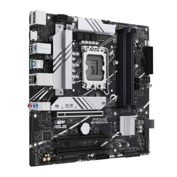 ASUS PRIME B760M-A-CSM mATX Motherboard ( Intel Socket LGA1700, Support Intel Core 14th & 13th Gen Processors, Intel Core 12th Gen, Pentium Gold and Celeron CPU, 4 x DDR5 Ram slots, Max 128GB Memory ) - Image 2
