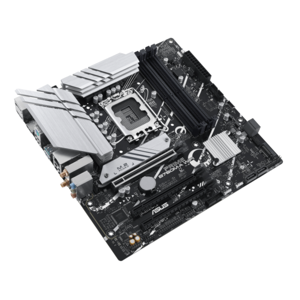 ASUS PRIME B760M-A WIFI-CSM mATX Motherboard ( Intel Socket LGA1700, Support Intel Core 14th & 13th Gen Processors, Intel Core 12th Gen, Pentium Gold and Celeron Cpu, 4 x DDR5 Ram slots, Max 128GB Memory ) - Image 2