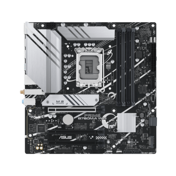 ASUS PRIME B760M-A WIFI-CSM mATX Motherboard ( Intel Socket LGA1700, Support Intel Core 14th & 13th Gen Processors, Intel Core 12th Gen, Pentium Gold and Celeron Cpu, 4 x DDR5 Ram slots, Max 128GB Memory ) - Image 5