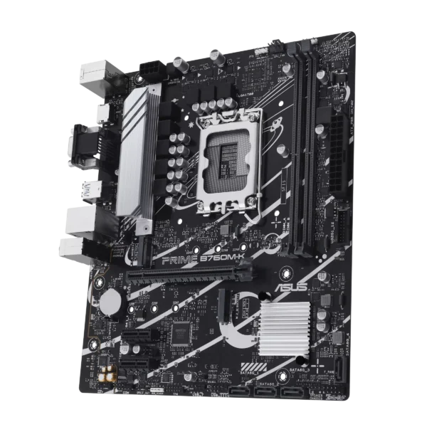 Asus PRIME B760M-K mATX Motherboard ( Support Intel LGA1700 Socket, Intel Core 14th & 13th Gen Processors, Intel Core 12th Gen, Pentium Gold And Celeron CPU, 2 x DDR5 RAM Slots, Max 96GB RAM ) - Image 5