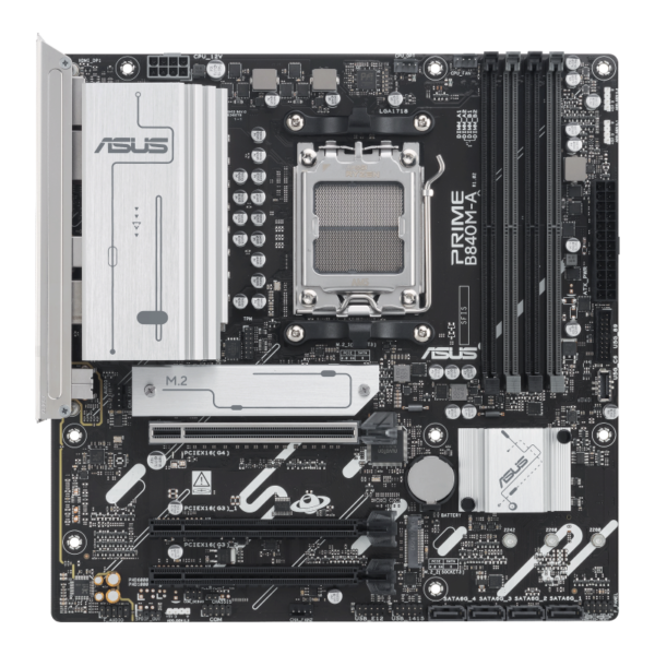 ASUS PRIME B840M-A-CSM micro-ATX Motherboard ( AMD Socket AM5, Support AMD Ryzen 9000 & 8000 & 7000 Series Desktop CPU, 4 x DDR5 Ram slots, Max 256GB Memory ) - Image 4