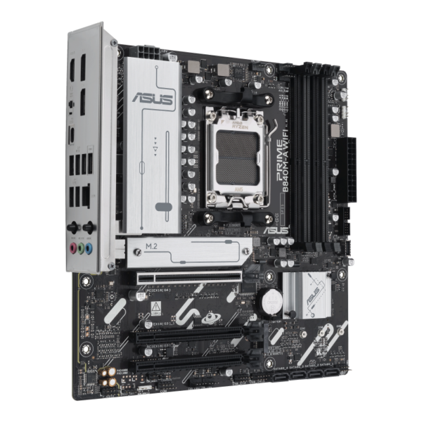 ASUS PRIME B840M-A WIFI-CSM micro-ATX Motherboard ( AMD Socket AM5, Support AMD Ryzen 9000 & 8000 & 7000 Series Desktop CPU, 4 x DDR5 Ram slots, Max 256GB Memory ) - Image 2