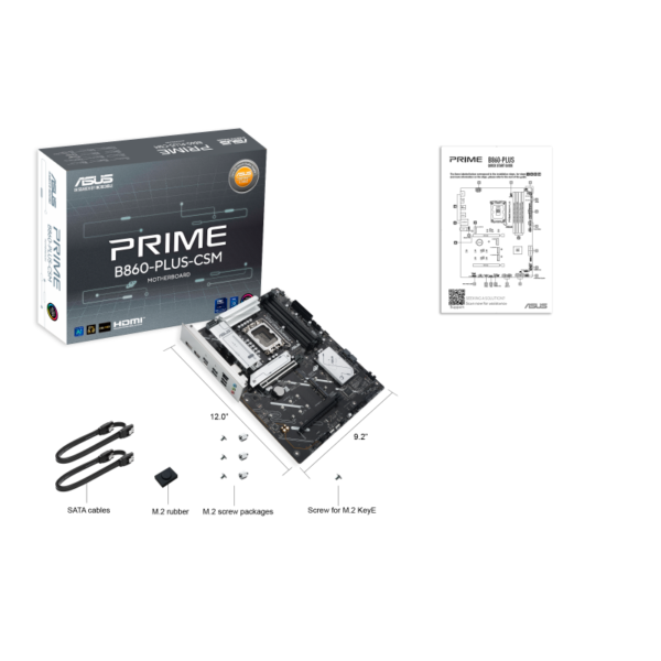 ASUS PRIME B860-PLUS-CSM ATX Motherboard ( Intel Socket LGA1851, Support Intel Core Ultra (Series 2) CPU, 4 x DDR5 Ram slots, Max 256GB Memory ) - Image 6