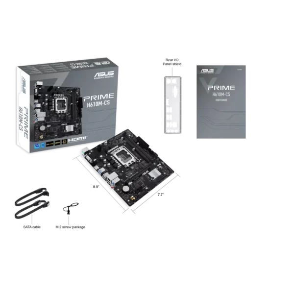 ASUS PRIME H610M-CS mATX Motherboard ( Intel Socket LGA1700, Support Intel Core 14th & 13th Gen Processors, Intel Core 12th Gen, Pentium Gold and Celeron CPU, 2 x DDR5 Ram slots, Max 96GB Memory ) - Image 3