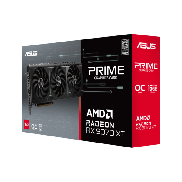 ASUS Prime Radeon RX 9070 XT OC Edition 16GB GDDR6 256-bit Gaming Graphics Card With Triple Fans ( PRIME-RX9070XT-O16G ) - Image 2