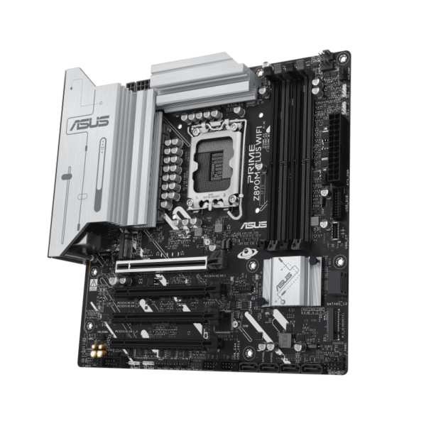 ASUS PRIME Z890M-PLUS WIFI-CSM m-ATX Motherboard ( Intel Socket LGA1851, Support Intel Core Ultra (Series 2) CPU, 4 x DDR5 Ram slots, Max 256GB Memory ) - Image 3
