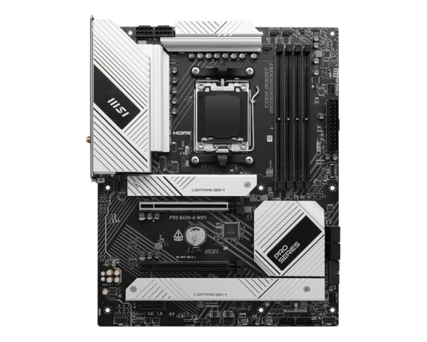 MSI PRO B650-A WIFI ATX Motherboard ( AMD Socket AM5, Supports AMD Ryzen 9000, 8000, 7000 Series Desktop CPU, 4x DDR5 RAM Slots, Max 256GB RAM ) - Image 2