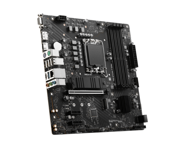 MSI PRO B760M-P DDR4 mATX Motherboard ( Intel LGA 1700 Socket, Support Intel Core 14th, 13th, 12th Gen Processors, Intel Pentium Gold and Celeron Processors, 4x DDR4 RAM Slots, Max 128GB ) - Image 3