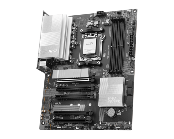 MSI PRO B840-P WIFI ATX Motherboard ( AMD Socket AM5, Supports AMD Ryzen 9000, 8000, 7000 Series Desktop CPU, 4x DDR5 RAM Slots, Max 256GB RAM ) - Image 2