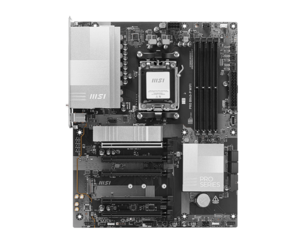 MSI PRO B840-P WIFI ATX Motherboard ( AMD Socket AM5, Supports AMD Ryzen 9000, 8000, 7000 Series Desktop CPU, 4x DDR5 RAM Slots, Max 256GB RAM ) - Image 4
