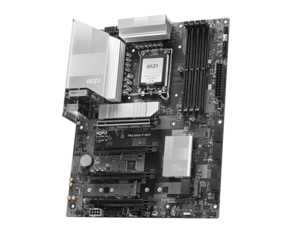 MSI PRO B860-P WIFI ATX Motherboard ( Intel LGA 1851 Socket, Supports Intel Core Ultra Processors (Series 2) CPU, 4x DDR5 RAM Slots, Max 256GB RAM ) - Image 3