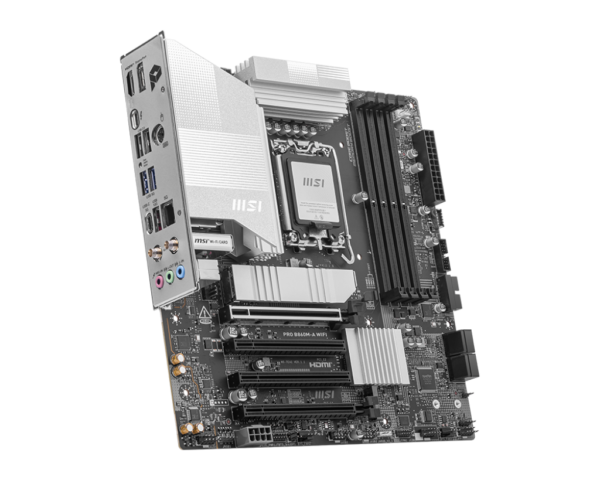 MSI PRO B860M-A WIFI mATX Motherboard ( Intel LGA 1851 Socket, Supports Intel Core Ultra Processors (Series 2) CPU, 4x DDR5 RAM Slots, Max 256GB RAM ) - Image 3