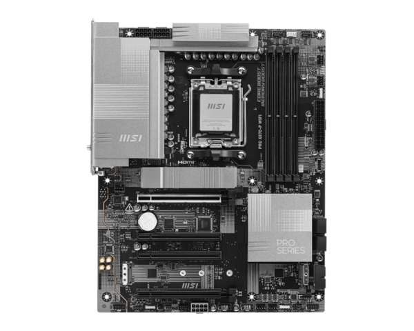 MSI PRO X870-P WIFI ATX Motherboard ( AMD Socket AM5, Supports AMD Ryzen 9000, 8000, 7000 Series Desktop CPU, 4x DDR5 RAM Slots, Max 256GB RAM ) - Image 2