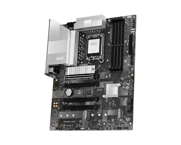 MSI PRO Z890-S WIFI ATX Motherboard ( Intel LGA 1851 Socket, Supports Intel Core Ultra Processors (Series 2) CPU, 4x DDR5 RAM Slots, Max 256GB RAM ) - Image 2