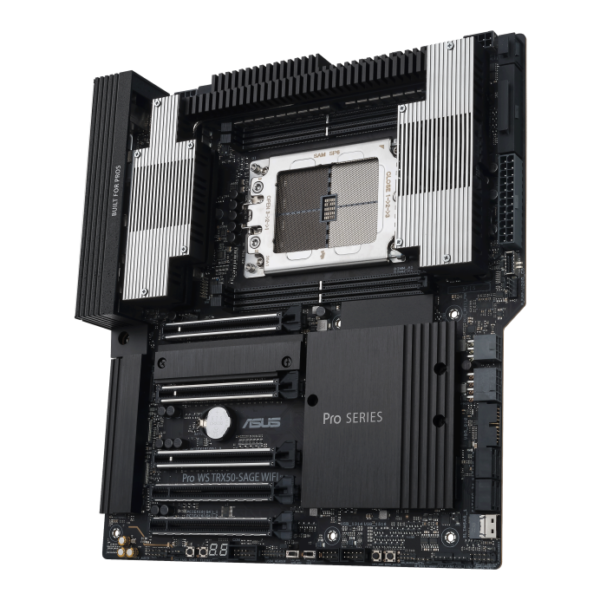 ASUS Pro WS TRX50-SAGE WIFI CEB Form Factor Motherboard ( AMD Socket sTR5, Support AMD Ryzen  Threadripper  PRO 7000 WX-Series and Ryzen  Threadripper  7000 Series CPU, 4 x DDR5, Max 1TB Memory ) - Image 2