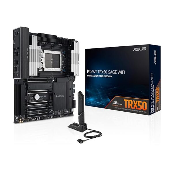 ASUS Pro WS TRX50-SAGE WIFI CEB Form Factor Motherboard ( AMD Socket sTR5, Support AMD Ryzen  Threadripper  PRO 7000 WX-Series and Ryzen  Threadripper  7000 Series CPU, 4 x DDR5, Max 1TB Memory )