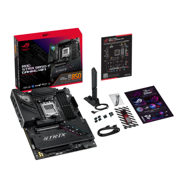 ASUS ROG STRIX B850-F GAMING WIFI ATX Motherboard ( AMD Socket AM5, Support AMD Ryzen 9000 & 8000 & 7000 Series Desktop CPU, 4 x DDR5 Ram slots, Max 256GB Memory ) - Image 2