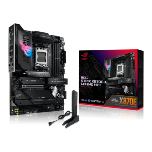 ASUS ROG STRIX X870E-E GAMING WIFI ATX Motherboard ( AMD Socket AM5, Support AMD Ryzen 9000 & 8000 & 7000 Series Desktop CPU, 4 x DDR5 Ram slots, Max 256GB Memory )