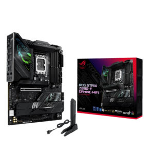 ASUS ROG STRIX Z890-F GAMING WIFI ATX Motherboard ( Intel Socket LGA1851, Support Intel Core Ultra (Series 2) CPU, 4 x DDR5 Ram slots, Max 256GB Memory )