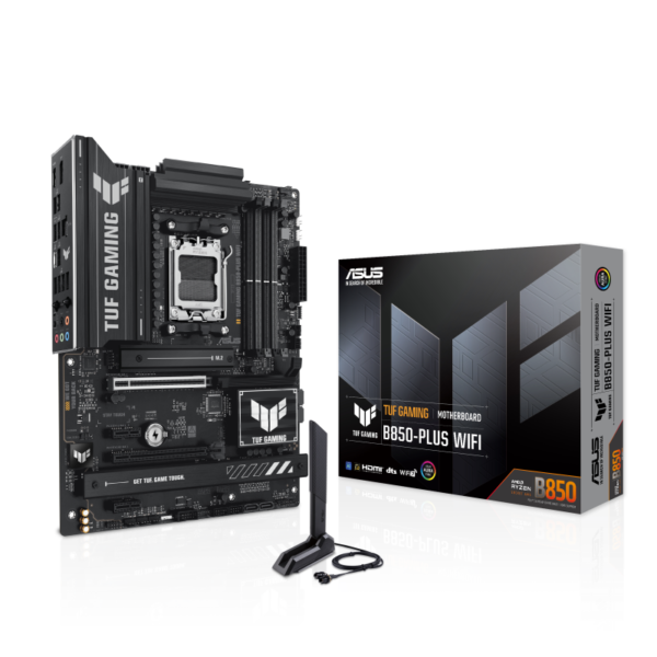 ASUS TUF GAMING B850-PLUS WIFI ATX Motherboard ( AMD Socket AM5, Support AMD Ryzen 9000 & 8000 & 7000 Series Desktop CPU, 4 x DDR5 Ram slots, Max 256GB Ram )